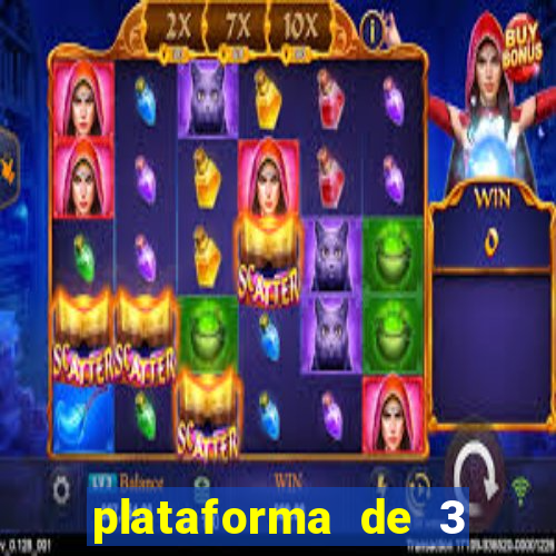 plataforma de 3 reais jogo